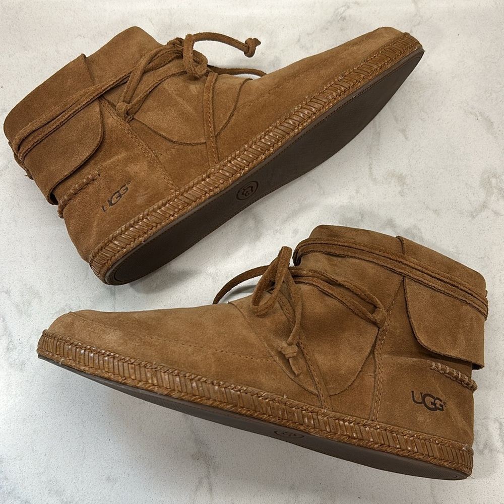 Ugg Women's Reid Suede Leather - Chestnut Boots - Picture 11 of 16